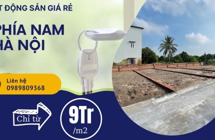 Đất SỔ ĐỎ CHÍNH CHỦ tại Cửa ngõ phía Nam Hà Nội chỉ từ 9tr/m2